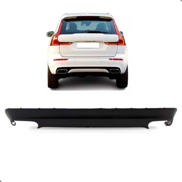 Spoiler Para Volvo Xc60 2018 19 20 2021 Parachoque Traseiro Preto