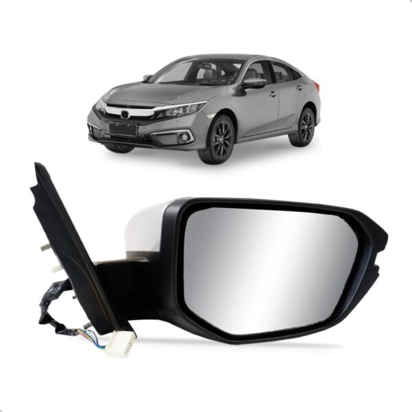Retrovisor Para Civic G10 Eletrico Retrátil 2017 18 19 20 21 Lado Direito