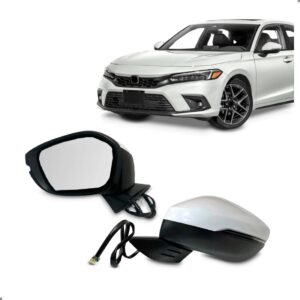 Retrovisor Civic 2023 2024 Branco Eletrico C/pisca 5 Fios Le