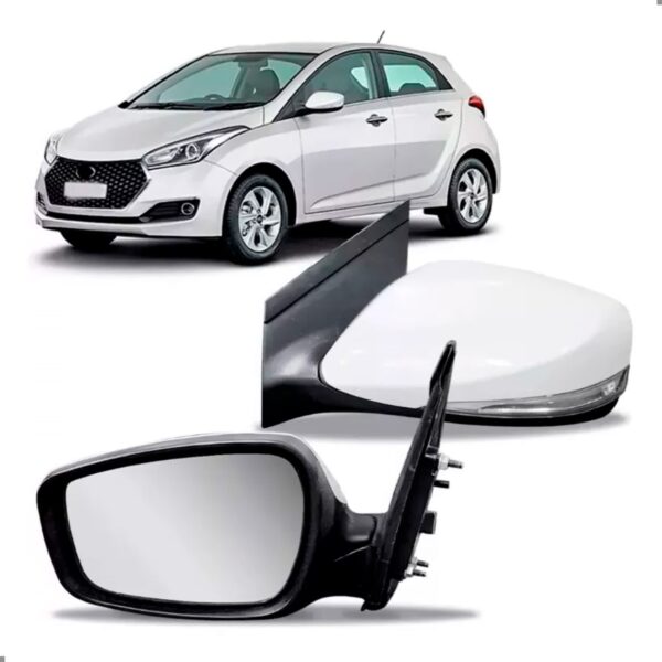 Retrovisor Externo Hb20 2012 A 2019 Eletrico Retratil Lado Esquerdo