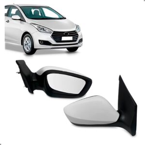Retrovisor Externo Hb20 2012 A 2019 Branco Eletrico Lado Direito