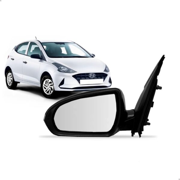 Retrovisor Externo Hb20 2020 2021 2022 2023 Eletrico 03 Fios Lado Esquerdo
