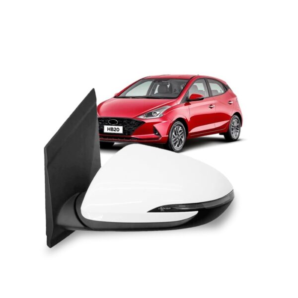 Retrovisor Externo Hb20 2020 2021 22 2023 Eletrico Com Pisca Lado Esquerdo
