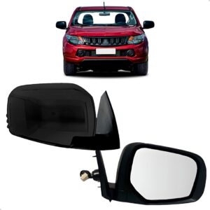 Retrovisor Triton 2017 2018 2019 2020 Eletrico 3 Fios Preto Lado Direito