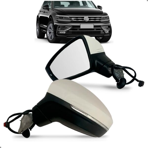 Retrovisor Externo Tiguan 2017 A 2021 Eletrico Com Sinaleira Lado Esquerdo
