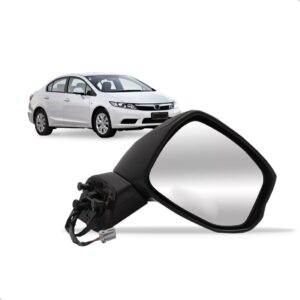 Retrovisor Civic 2012 Até 2016 Eletrico Com 03 Fios Lado Direito