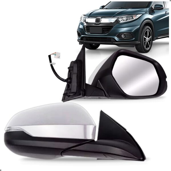 Retrovisor Hrv 2015 A 2021 Eletrico Com Pisca Com Aquecedor Lado Direito