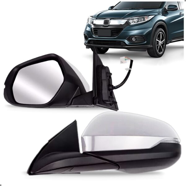 Retrovisor Hrv 2015 A 2021 Eletrico Com Pisca Com Aquecedor Lado Esquerdo