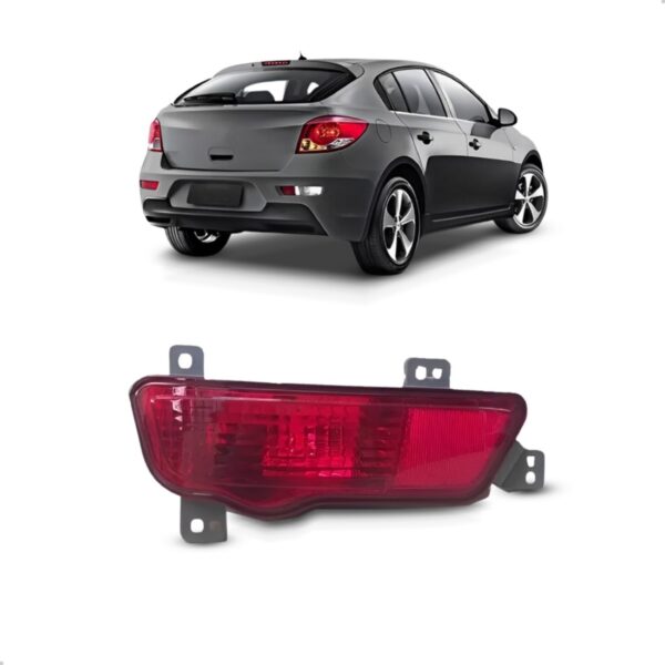 Refletor Cruze 2011 A 2016 Hatch Vermelho Cristal Lado Esquerdo