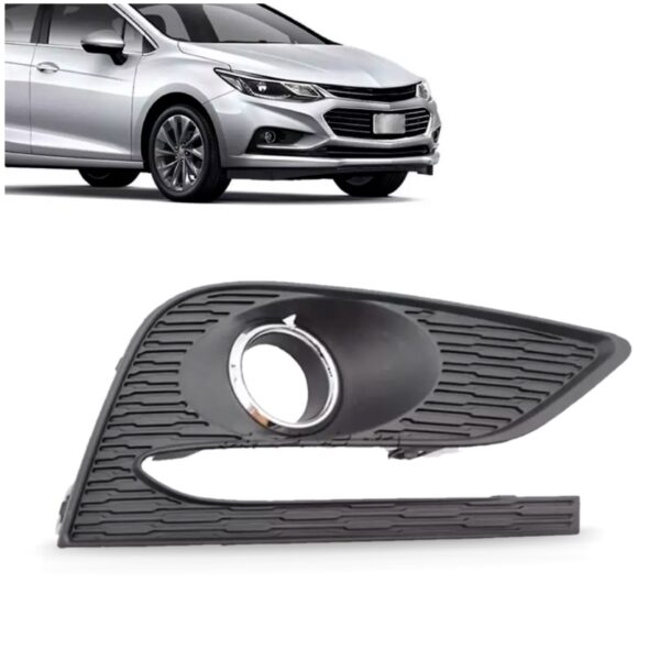 Grade Parachoque Cruze 2017 2018 2019 Dianteiro Aro Cromado Lado Direito