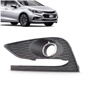 Grade Parachoque Cruze 2017 2018 2019 Dianteiro Aro Cromado Lado Esquerdo