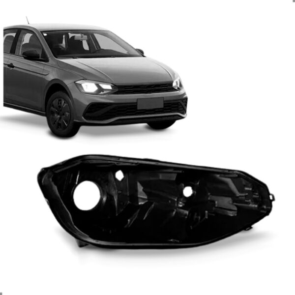 Carcaça Farol Polo Track 2023 2024 2025 Lado Esquerdo