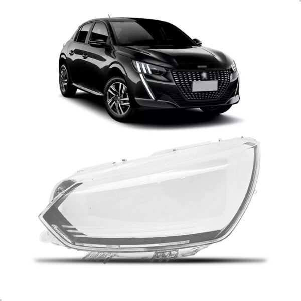 Lente Farol Para Peugeot 208 2020 2021 2022 2023 2024 Lado Direito