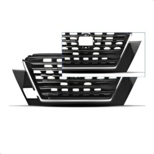 Tela Frontal Radiador Kicks 22/24 Com Furo Camera E Reboque Brilhante