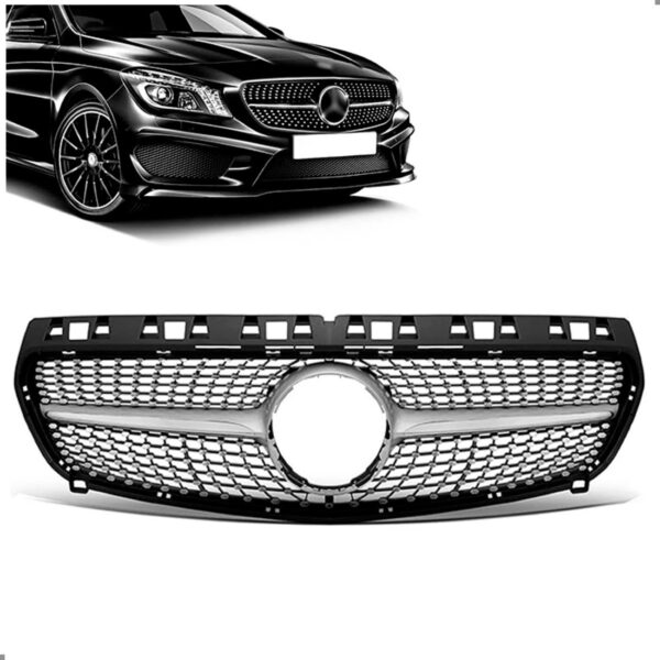 Tela Frontal Radiador A200 13 A 15 Moldura Friso Cromado A45 Preto