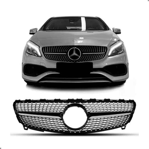 Tela Frontal Radiador A200 2016 2017 2018 Modelo Diamond - Preto