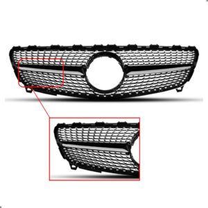 Tela Frontal Radiador A200 2016 2017 2018 Modelo Diamond - Preto