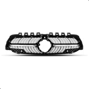 Grade Radiador Cla 250 2020 A 2022 Preto Com Frisos Cromados Plástico