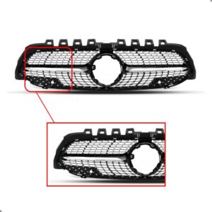 Grade Radiador Cla 250 2020 A 2022 Preto Com Frisos Cromados Plástico