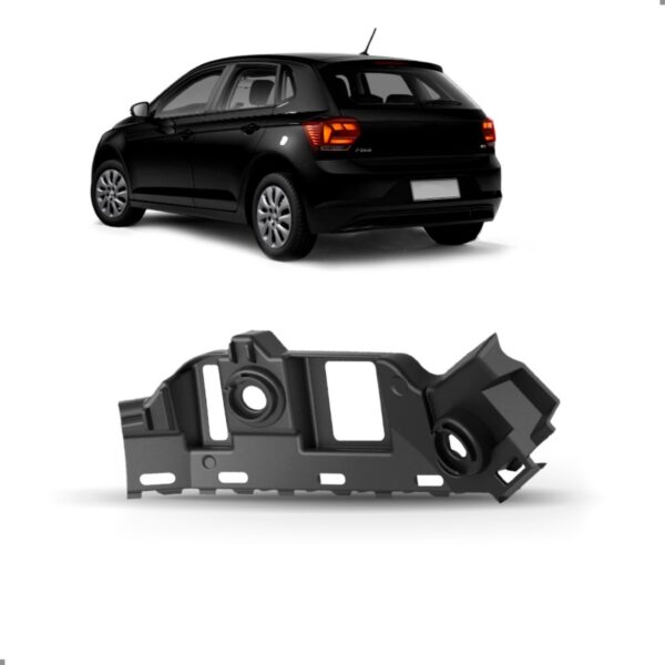 Guia Parachoque Traseiro Polo 2018 2019 2020 2021 22 23 2024 Lado Direito