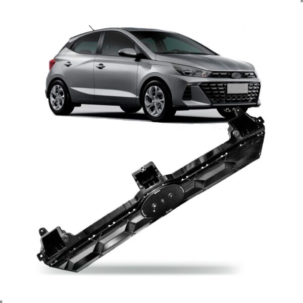 Grade Radiador Para Hyundai Hb20 2023 2024 Preto Brilhante