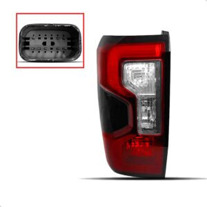 Lanterna Para Ford Ranger 2024 A 2025 Full Led 8p 1ª Linha - Esquerdo/motorista - Vermelho