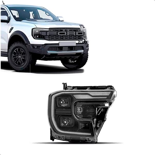 Farol Ranger Raptor 2024 2025 Full Led 9 Pinos C/ Reator Lado Direito