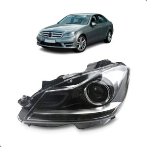 Farol C180 2012 2013 2014 2015 Com Xenon 1ª Linha - Esquerdo/motorista