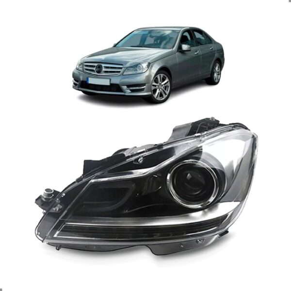 Farol C180 2012 2013 2014 2015 Com Xenon 1ª Linha - Esquerdo/motorista