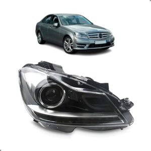 Farol C180 2012 2013 2014 2015 Com Xenon 1ª Linha - Direito/passageiro