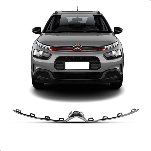 Tela Frontal Radiador C4 Cactus 19/24 Friso Cromado Inferior