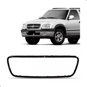 Friso Grade Radiador S10 Blazer 2001 02 03 04 A 2006 Preto Plástico