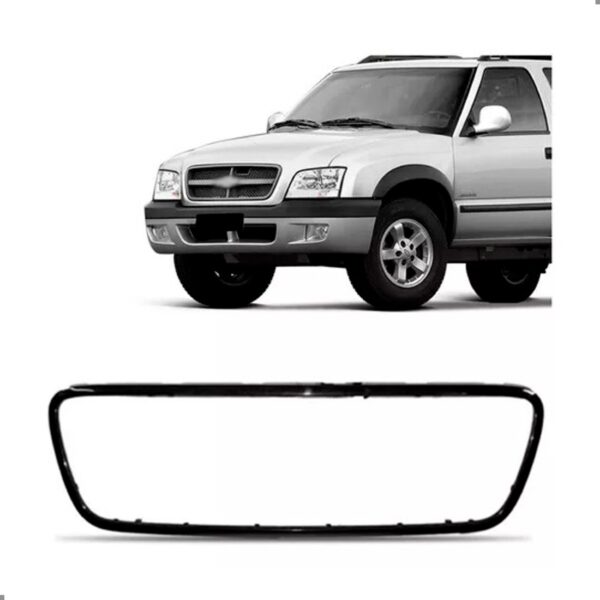 Friso Grade Radiador S10 Blazer 2001 02 03 04 A 2006 Preto Plástico