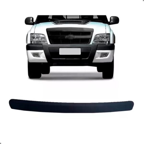 Moldura Superior Da Grade Radiador S10 2009 2010 2011 Preta Preto