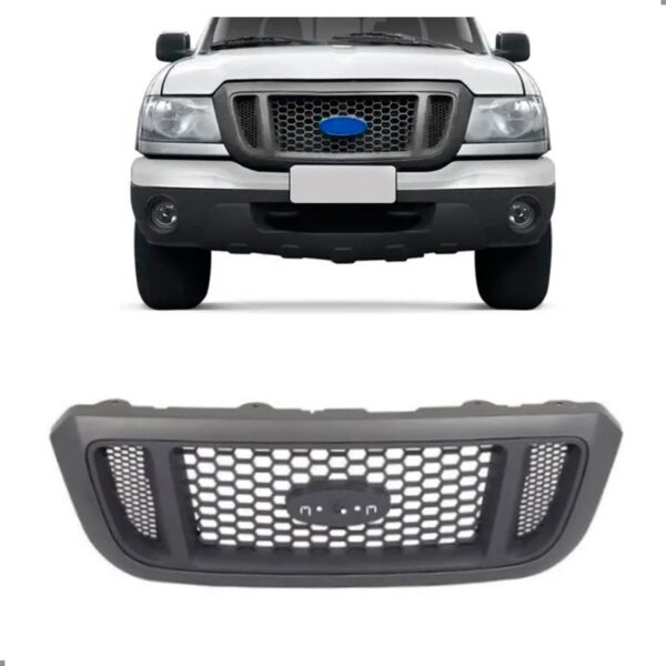 Grade Radiador Ranger 2004 2005 2006 2007 2008 2009 Cinza Plástico