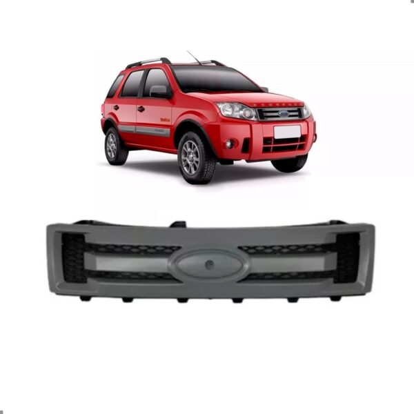 Tela Frontal Radiador Ecosport 2011 2012 2013 Preta Plástico