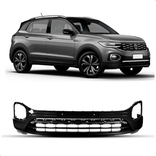 Parachoque Dianteiro T-cross 2019 A 2024 Inferior 1a Linha  Preto