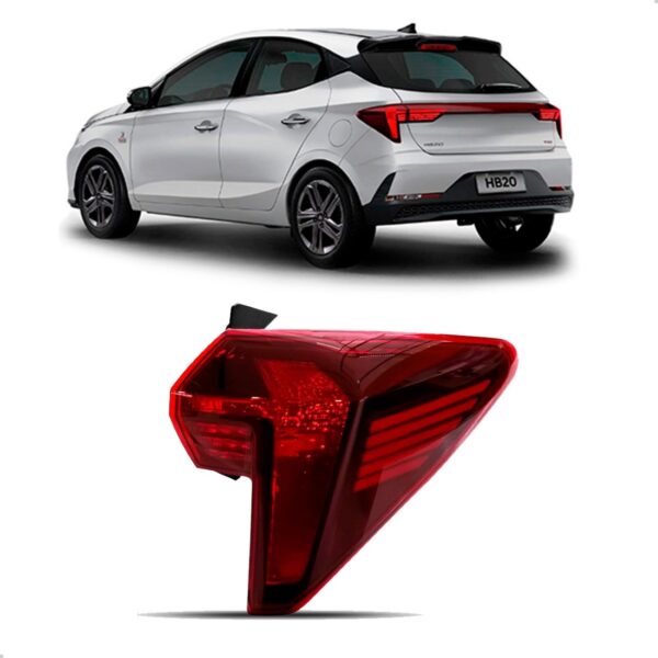 Lanterna Traseira Para Hb20 Hatch 2023 2024 2025 S/led Canto Lado Direito
