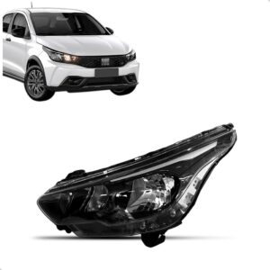 Farol Para Fiat Argo 2024 A 2025 Sem Led Foco Duplo 1ª Linha Esquerdo/motorista
