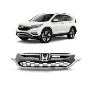 Grade Radiador Para Honda Crv 2015 2016 2017 Completa Cinza