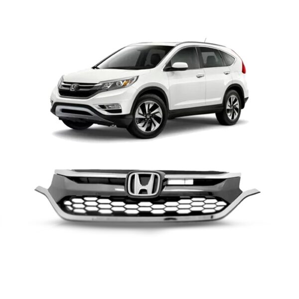Grade Radiador Para Honda Crv 2015 2016 2017 Completa Cinza