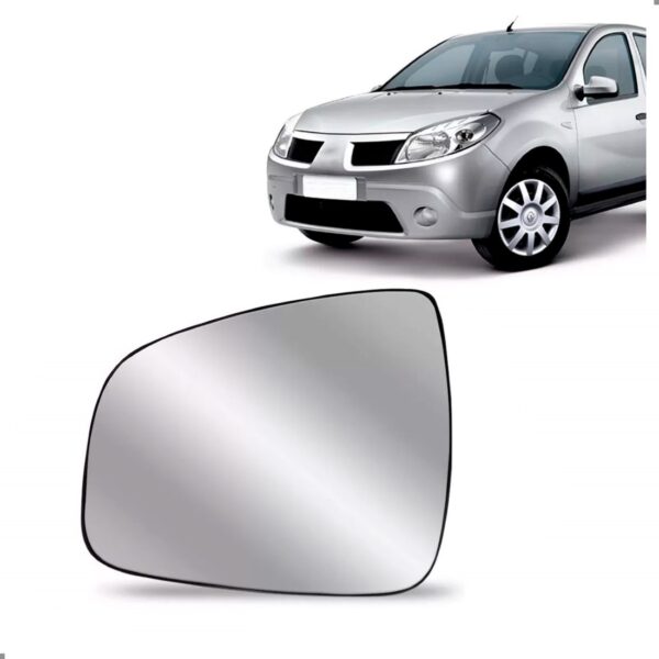 Lente Retrovisor Sandero Logan Duster 2008 A 2014 Lado Esquerdo
