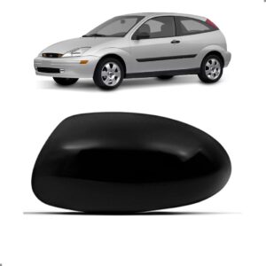 Capa Retrovisor Focus 2000 2001 2002 A 2008 Preto Brilhante Lado Esquerdo