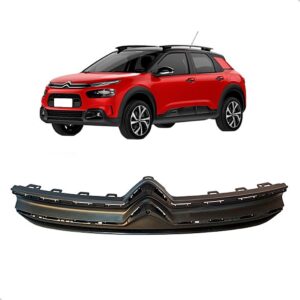 Tela Grade Radiador Citroen C4 Cactus 2019 A 2024 Sem Frisos Preto Fosco