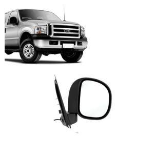 RETROVISOR ELETRICO F250 1998 A 2012 CAPA PRETA TEXTURIZADA LE