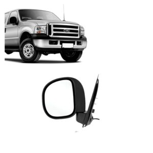 Retrovisor Eletrico F250 1998 A 2012 Preta Texturizada Ld
