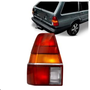 Sinaleira Traseira Quantum 85/91 Tricolor Com Friso Cromado Lado Esquerdo