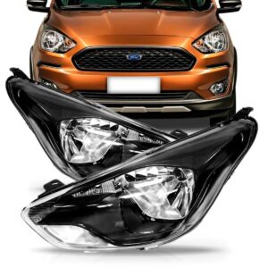 Farol Ford Ka 2015 2016 2017 2018 Mascara Negra 1ª Linha Esquerdo/motorista