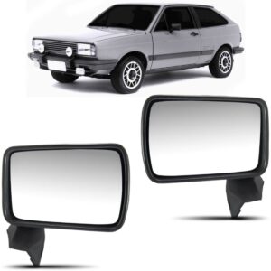 Retrovisor Gol 1983 1984 1985 1986 Fixo Cor Preto Lado Esquerdo