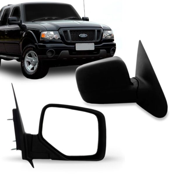 RETROVISOR RANGER 2006 A 2009 FIXO PRETO LD